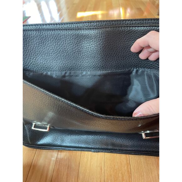Prada Black Crossbody Bag with Flap Over and multiple pockets. AS IS - Picture 6 of 9